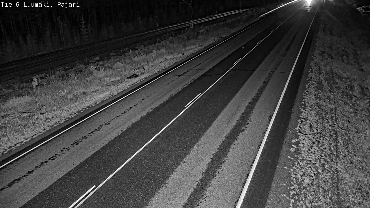Weather Camera Image Road 6 Luumäki Pajari, Luumäki, Etelä-Karjala