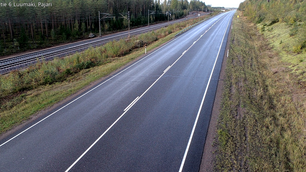 Weather Camera Image Road 6 Luumäki Pajari, Luumäki, Etelä-Karjala