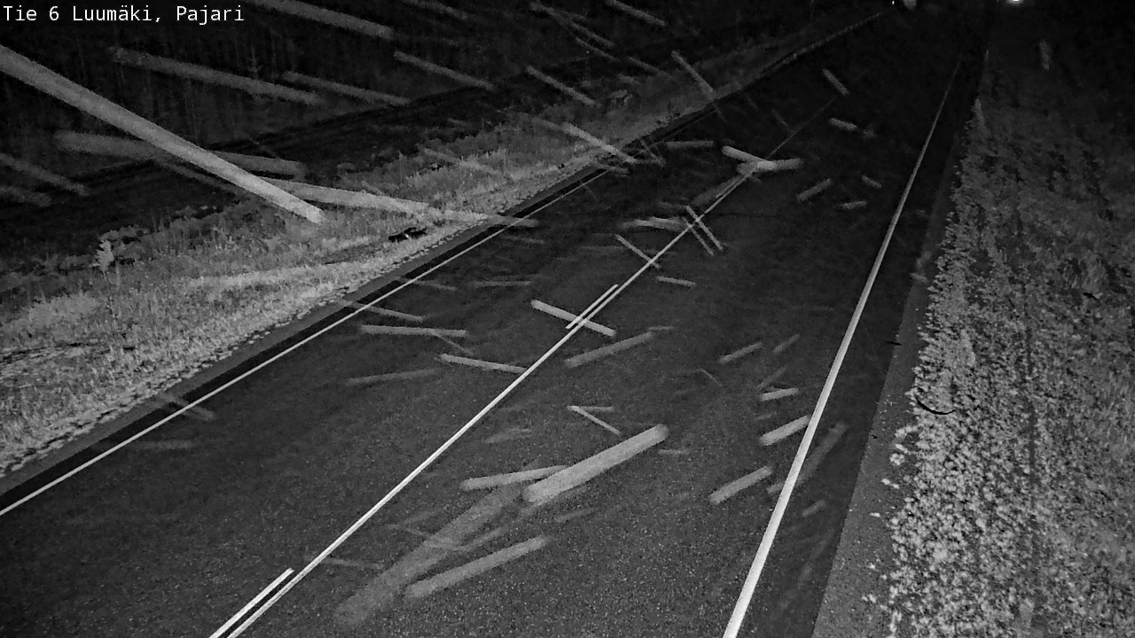 Weather Camera Image Road 6 Luumäki Pajari, Luumäki, Etelä-Karjala