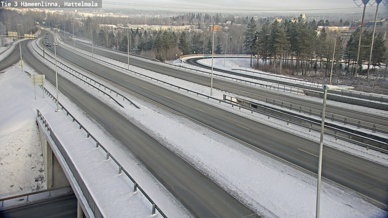 Weather Camera Image Road 3 Hämeenlinna, Hattelmala, Hämeenlinna, Kanta-Häme