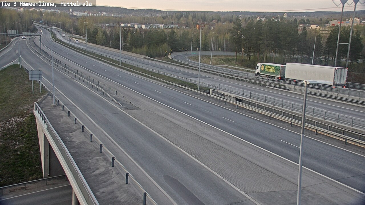 Weather Camera Image Road 3 Hämeenlinna, Hattelmala, Hämeenlinna, Kanta-Häme