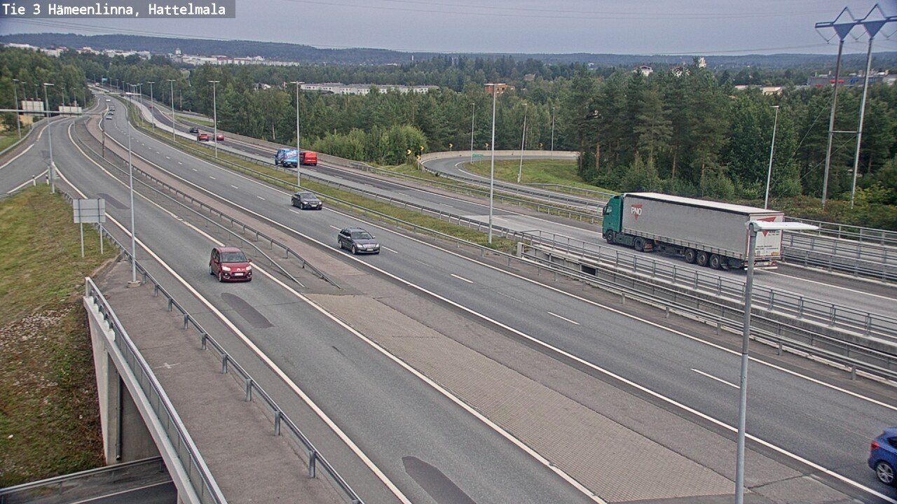 Weather Camera Image Road 3 Hämeenlinna, Hattelmala, Hämeenlinna, Kanta-Häme