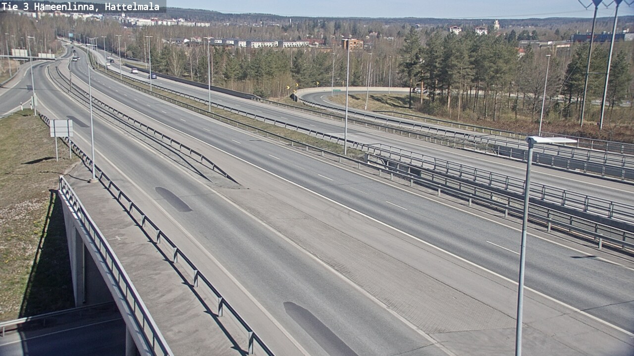 Weather Camera Image Road 3 Hämeenlinna, Hattelmala, Hämeenlinna, Kanta-Häme