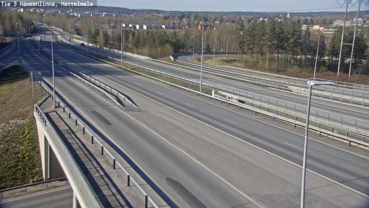 Weather Camera Image Road 3 Hämeenlinna, Hattelmala, Hämeenlinna, Kanta-Häme
