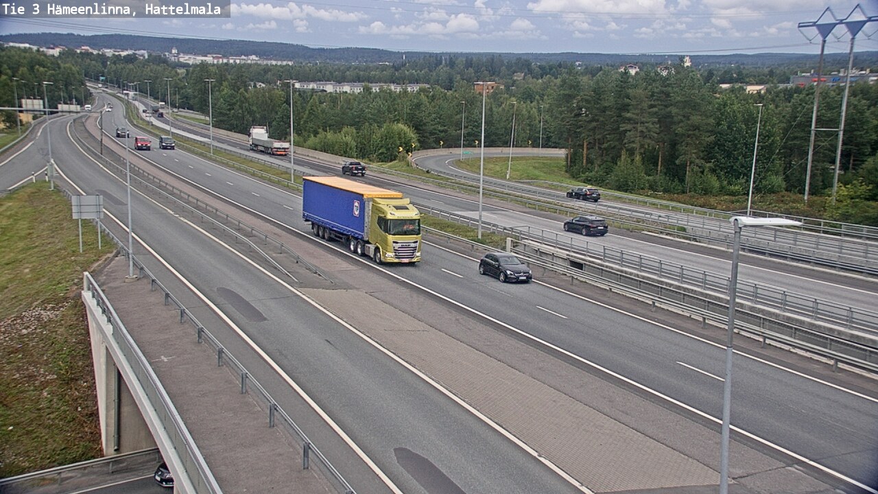 Weather Camera Image Road 3 Hämeenlinna, Hattelmala, Hämeenlinna, Kanta-Häme