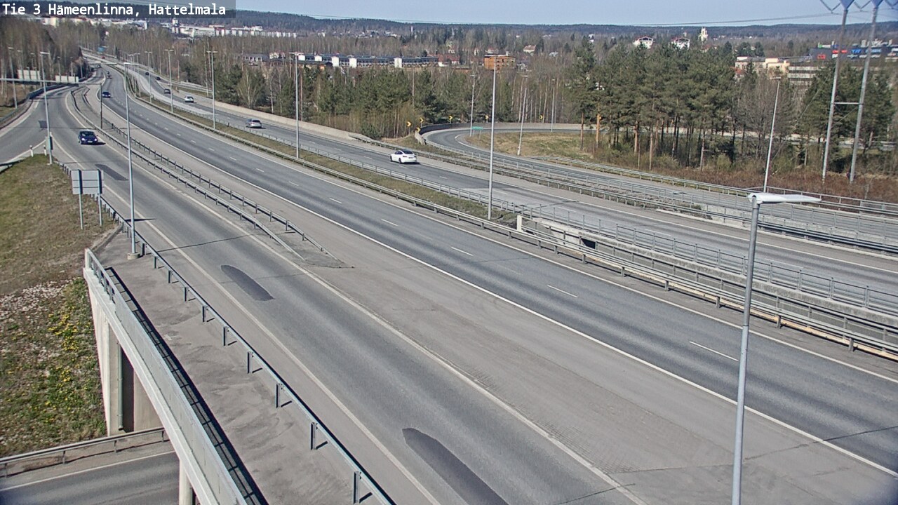 Weather Camera Image Road 3 Hämeenlinna, Hattelmala, Hämeenlinna, Kanta-Häme