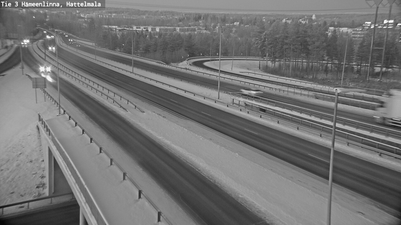 Weather Camera Image Road 3 Hämeenlinna, Hattelmala, Hämeenlinna, Kanta-Häme