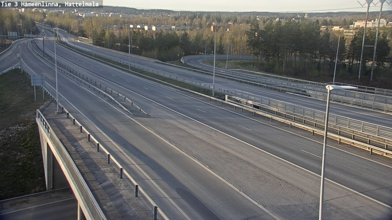 Weather Camera Image Road 3 Hämeenlinna, Hattelmala, Hämeenlinna, Kanta-Häme