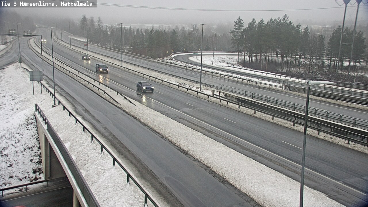 Weather Camera Image Väg 3 Tavastehus, Hattelmala, Hämeenlinna, Kanta-Häme