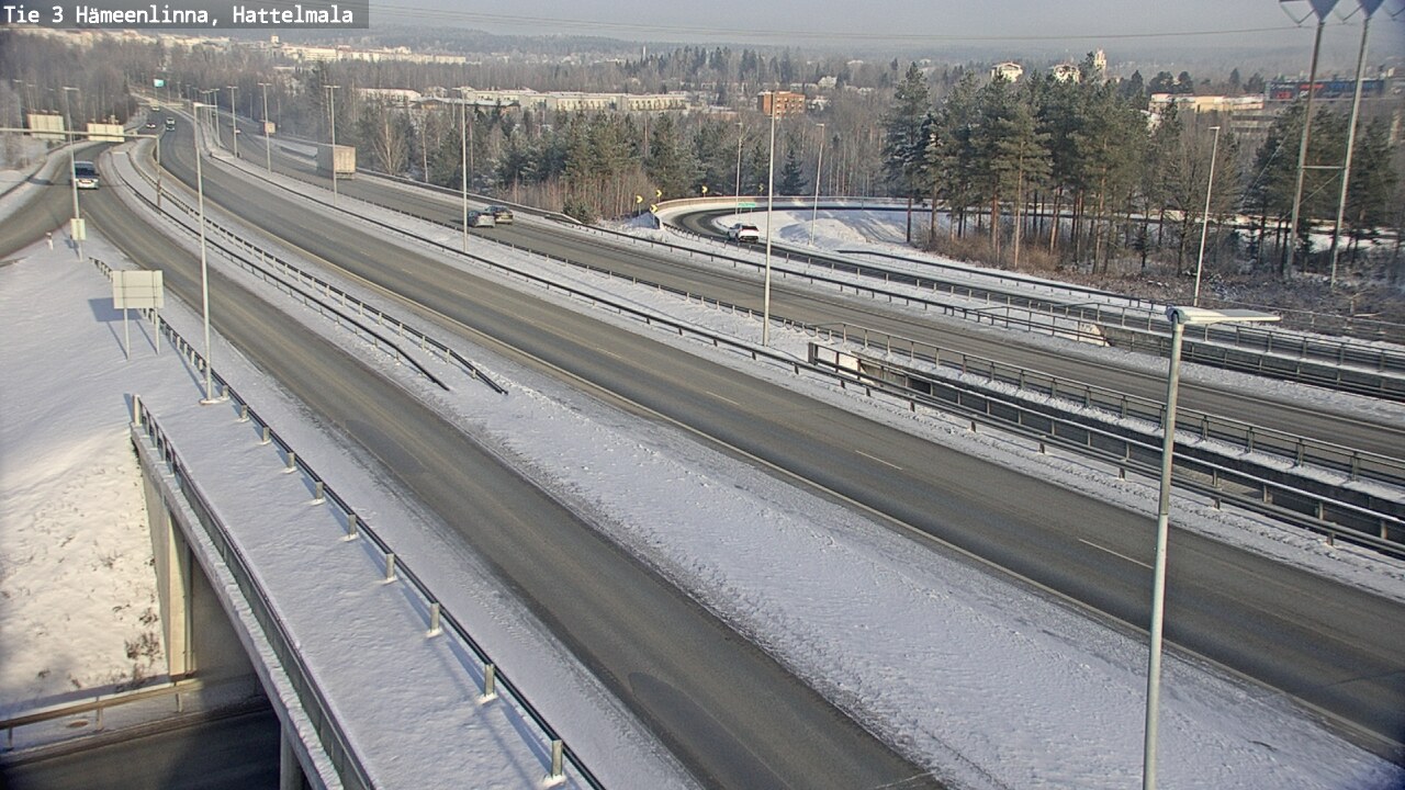 Weather Camera Image Road 3 Hämeenlinna, Hattelmala, Hämeenlinna, Kanta-Häme