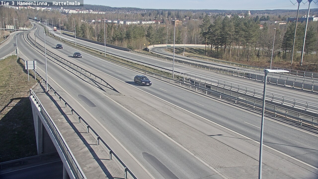 Weather Camera Image Road 3 Hämeenlinna, Hattelmala, Hämeenlinna, Kanta-Häme