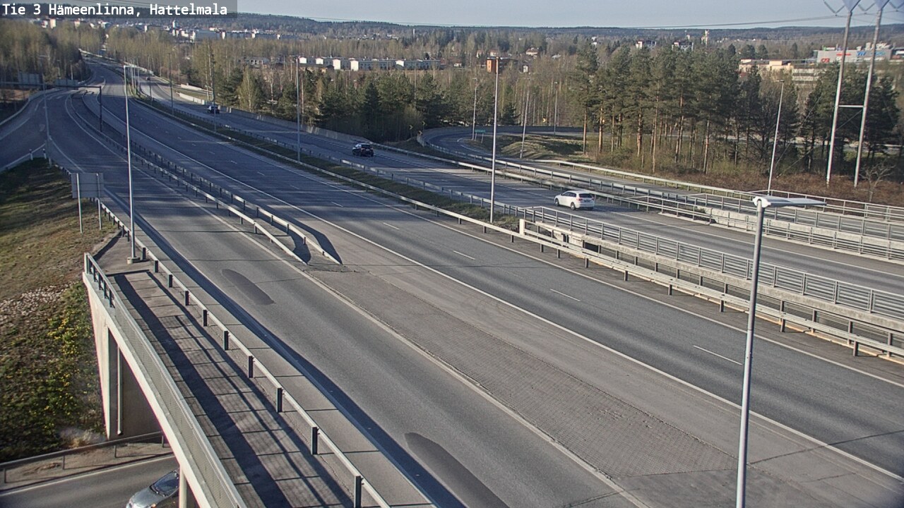 Weather Camera Image Road 3 Hämeenlinna, Hattelmala, Hämeenlinna, Kanta-Häme