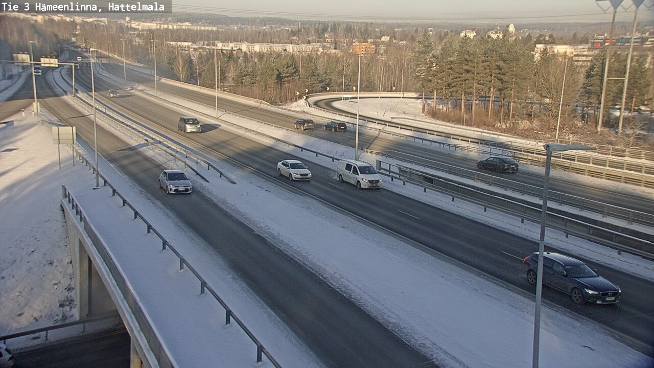 Weather Camera Image Road 3 Hämeenlinna, Hattelmala, Hämeenlinna, Kanta-Häme