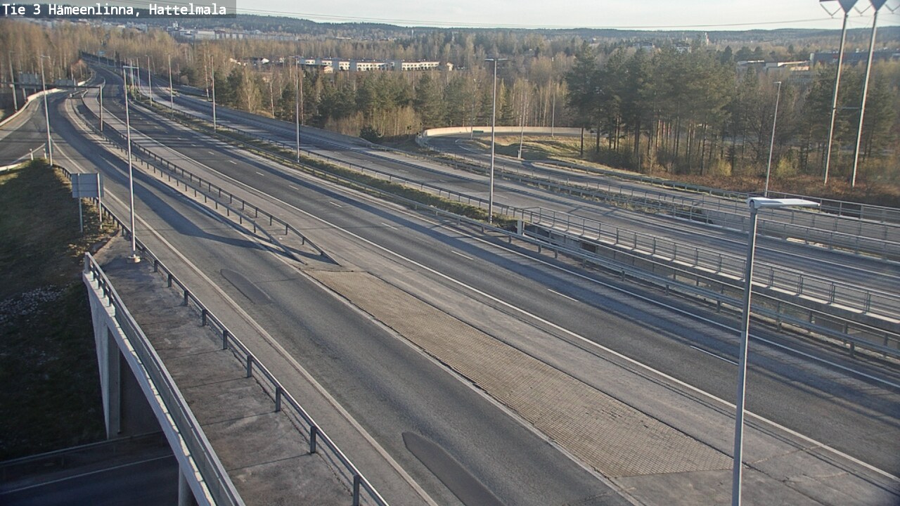 Weather Camera Image Road 3 Hämeenlinna, Hattelmala, Hämeenlinna, Kanta-Häme