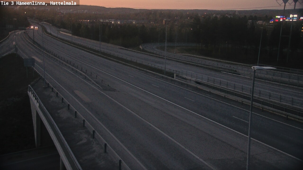 Weather Camera Image Road 3 Hämeenlinna, Hattelmala, Hämeenlinna, Kanta-Häme