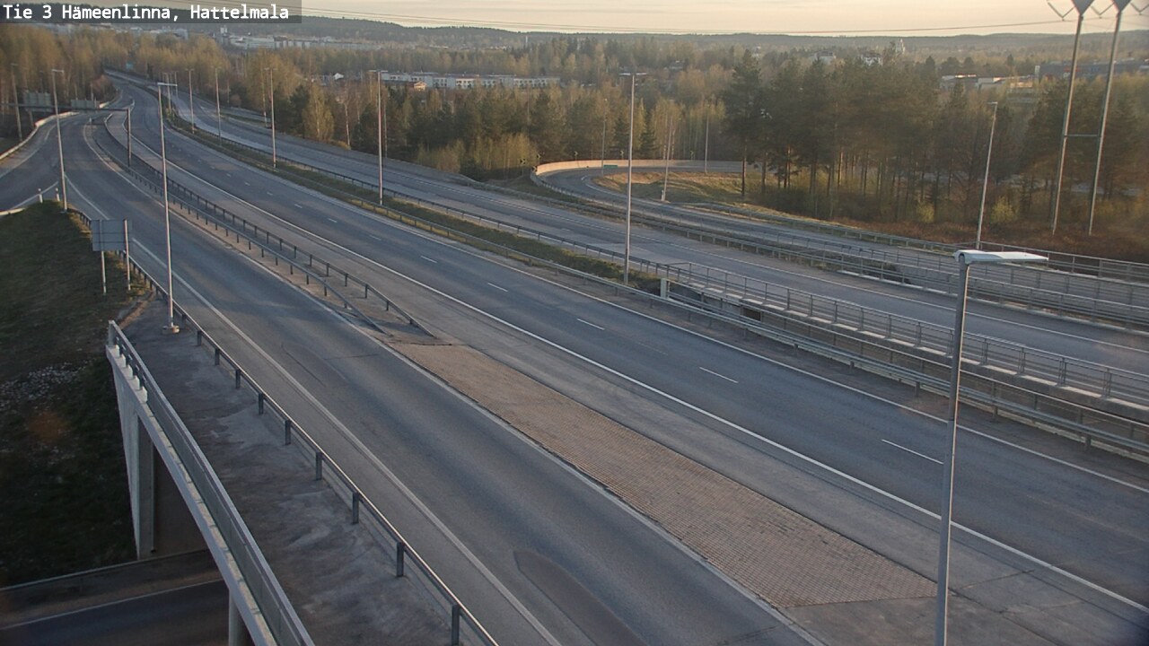 Weather Camera Image Väg 3 Tavastehus, Hattelmala, Hämeenlinna, Kanta-Häme