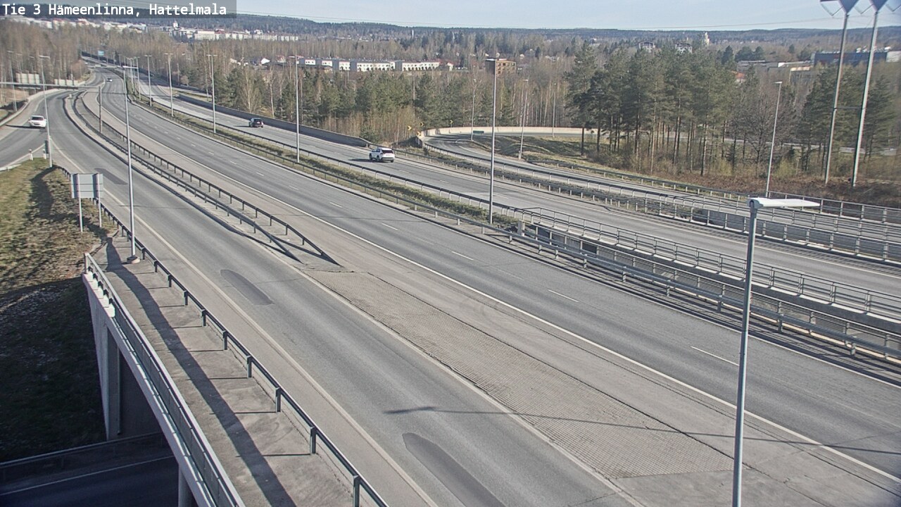 Weather Camera Image Road 3 Hämeenlinna, Hattelmala, Hämeenlinna, Kanta-Häme