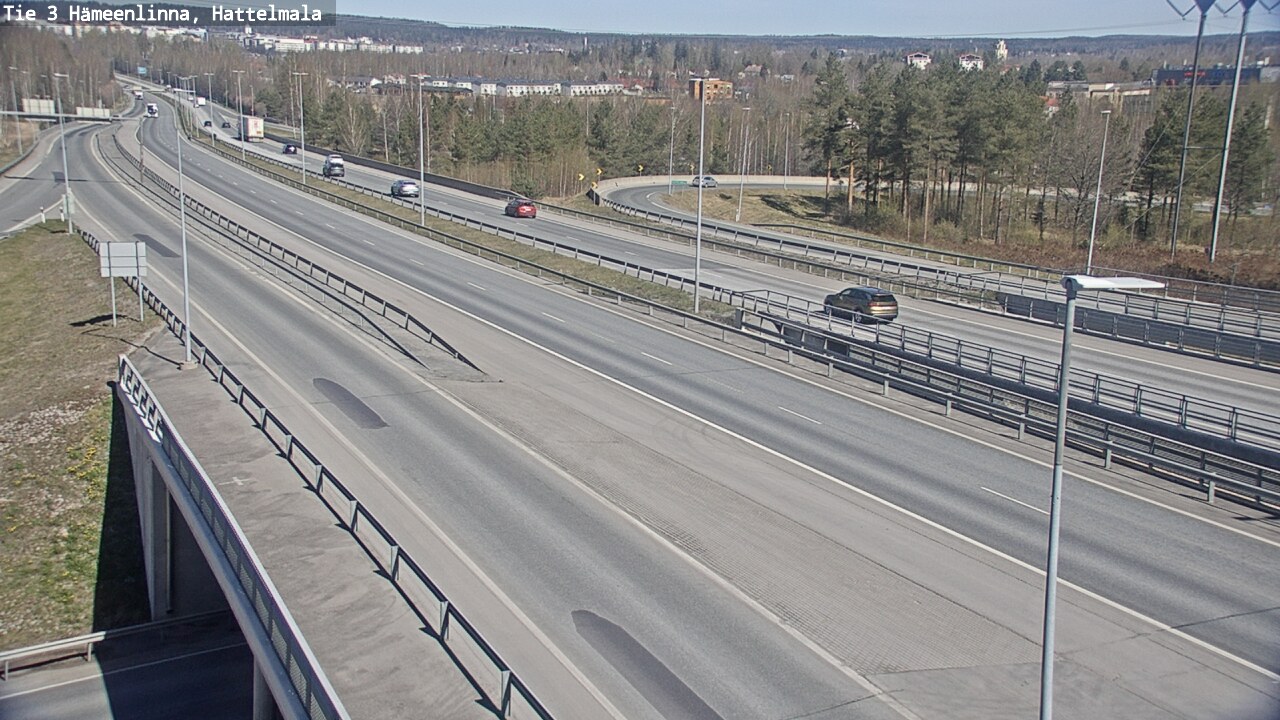 Weather Camera Image Road 3 Hämeenlinna, Hattelmala, Hämeenlinna, Kanta-Häme