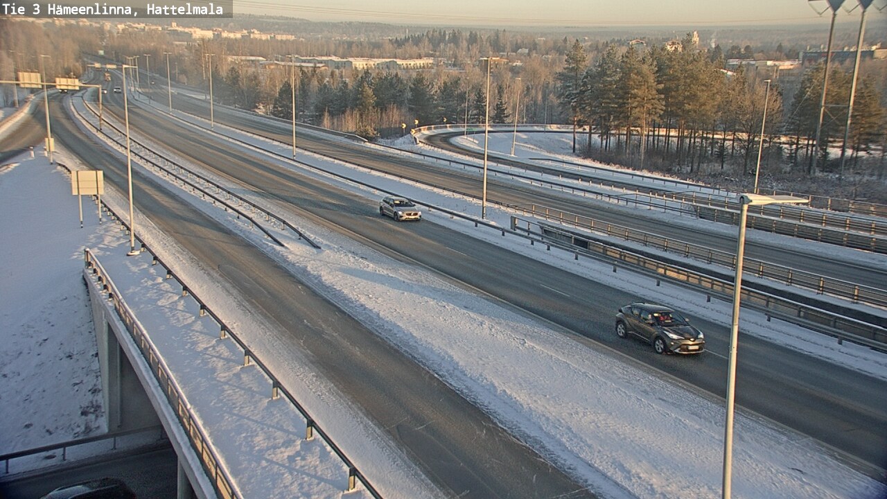 Weather Camera Image Road 3 Hämeenlinna, Hattelmala, Hämeenlinna, Kanta-Häme