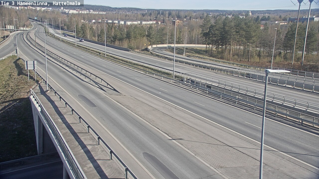 Weather Camera Image Road 3 Hämeenlinna, Hattelmala, Hämeenlinna, Kanta-Häme