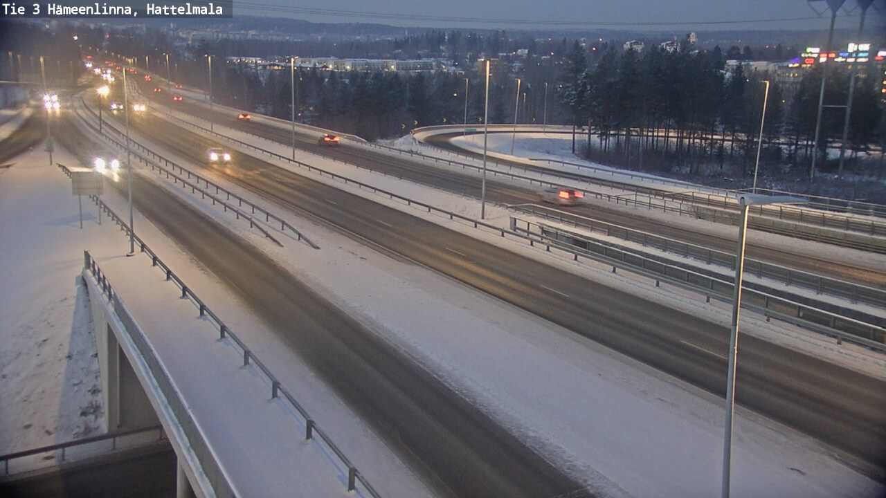 Weather Camera Image Road 3 Hämeenlinna, Hattelmala, Hämeenlinna, Kanta-Häme