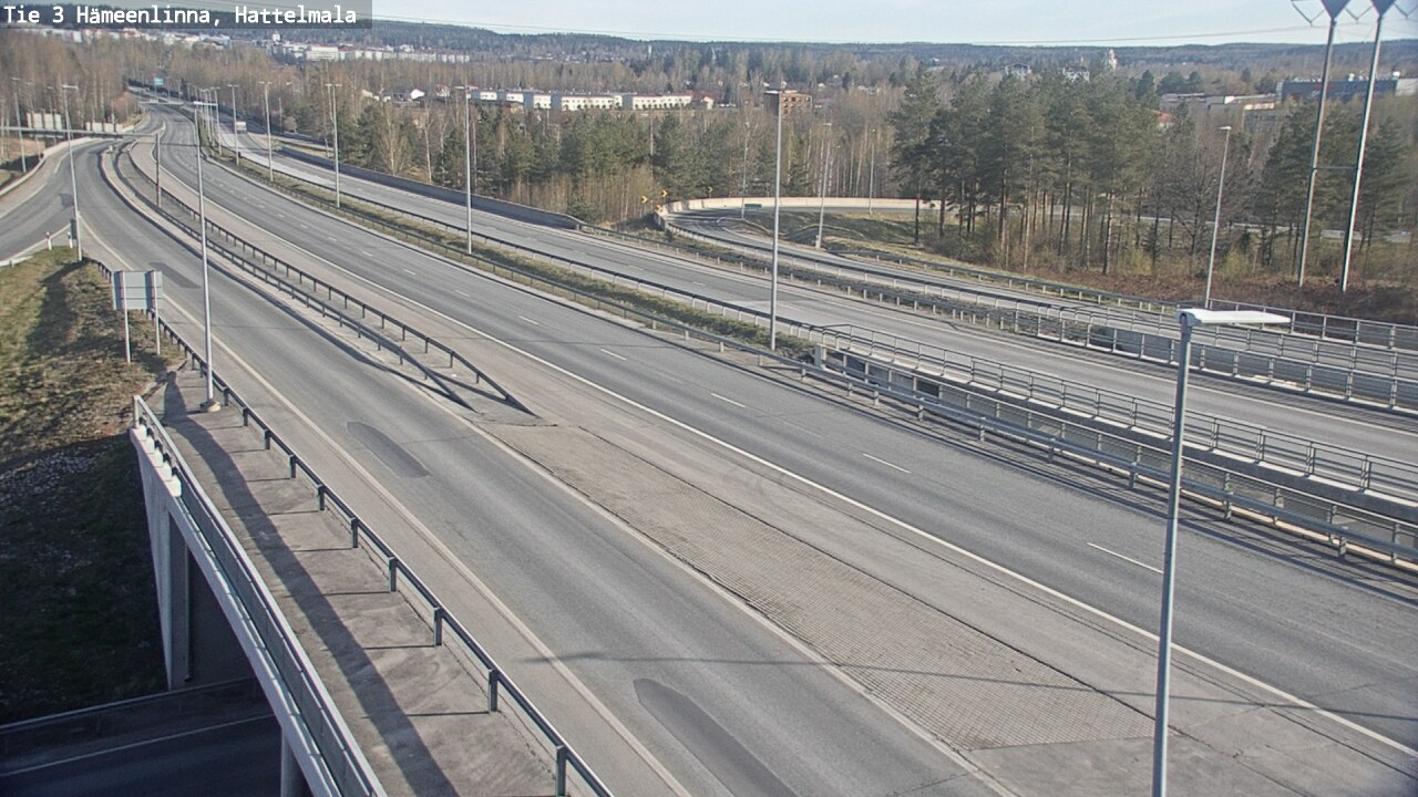 Weather Camera Image Road 3 Hämeenlinna, Hattelmala, Hämeenlinna, Kanta-Häme