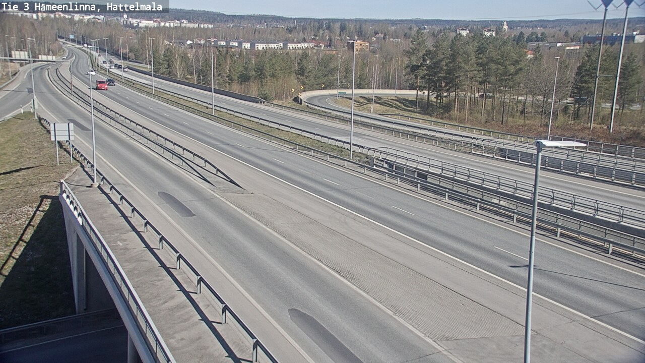 Weather Camera Image Road 3 Hämeenlinna, Hattelmala, Hämeenlinna, Kanta-Häme