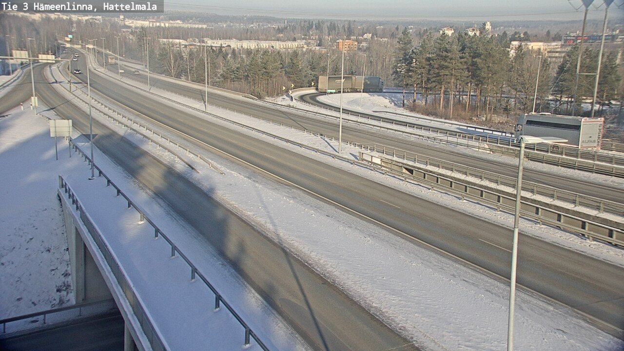 Weather Camera Image Road 3 Hämeenlinna, Hattelmala, Hämeenlinna, Kanta-Häme