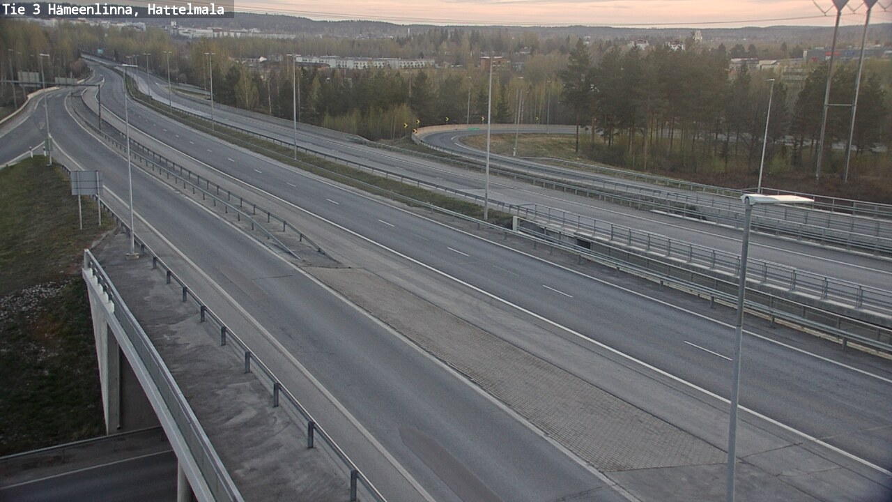 Weather Camera Image Väg 3 Tavastehus, Hattelmala, Hämeenlinna, Kanta-Häme