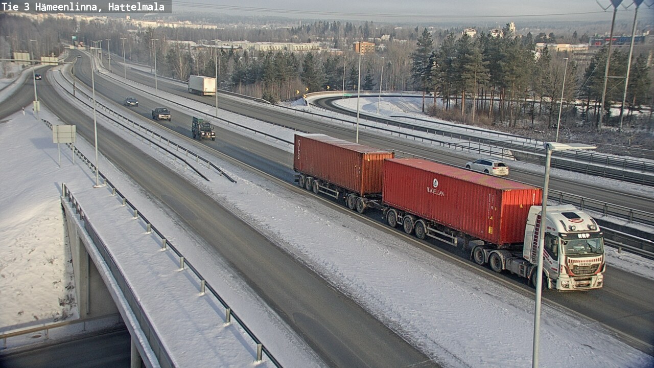 Weather Camera Image Road 3 Hämeenlinna, Hattelmala, Hämeenlinna, Kanta-Häme
