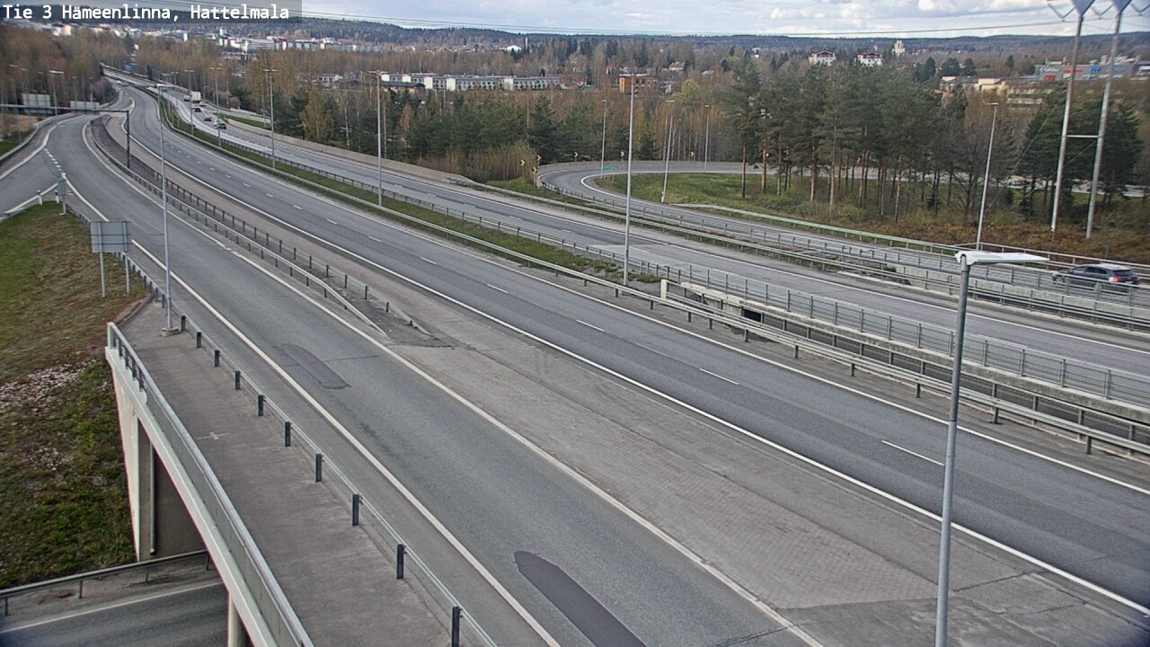 Weather Camera Image Väg 3 Tavastehus, Hattelmala, Hämeenlinna, Kanta-Häme