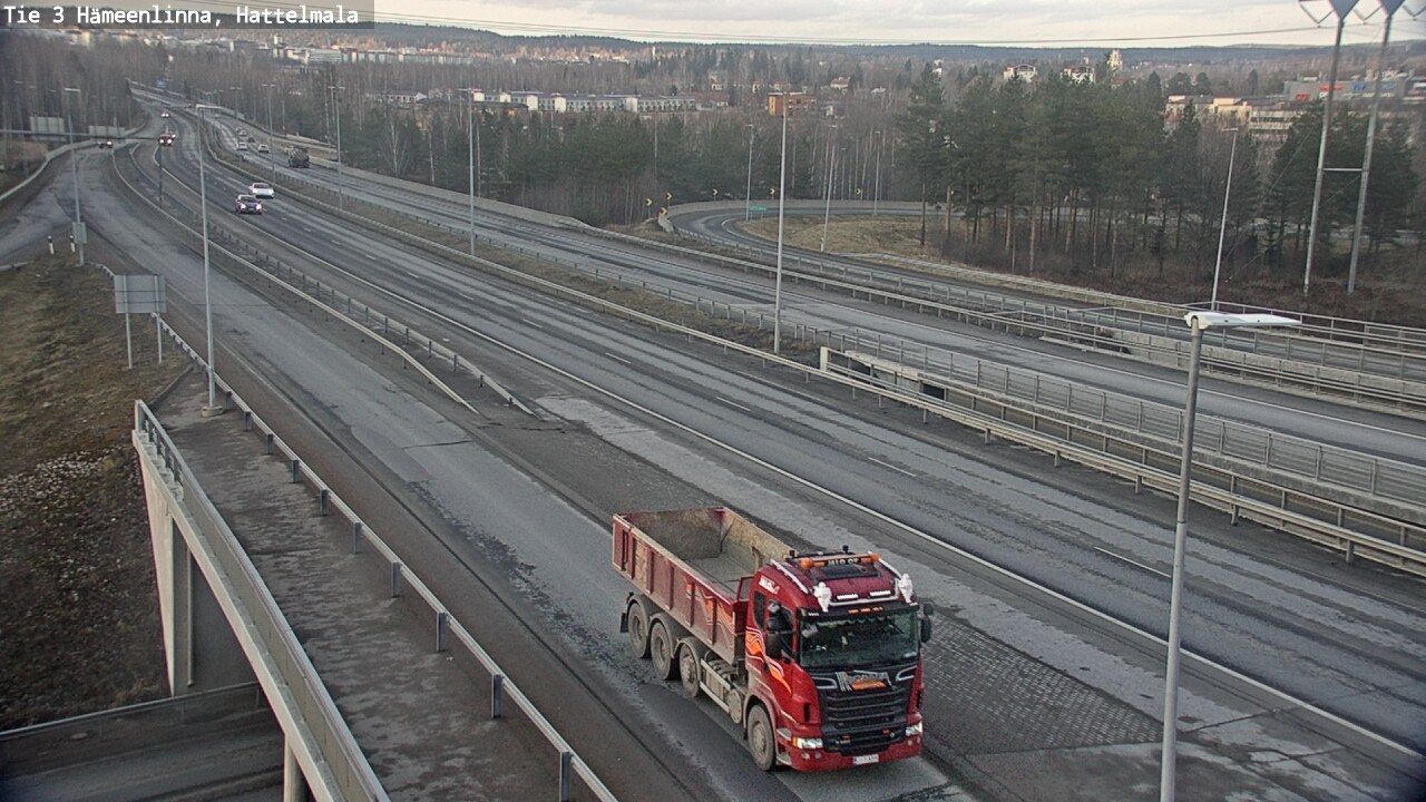 Weather Camera Image Väg 3 Tavastehus, Hattelmala, Hämeenlinna, Kanta-Häme