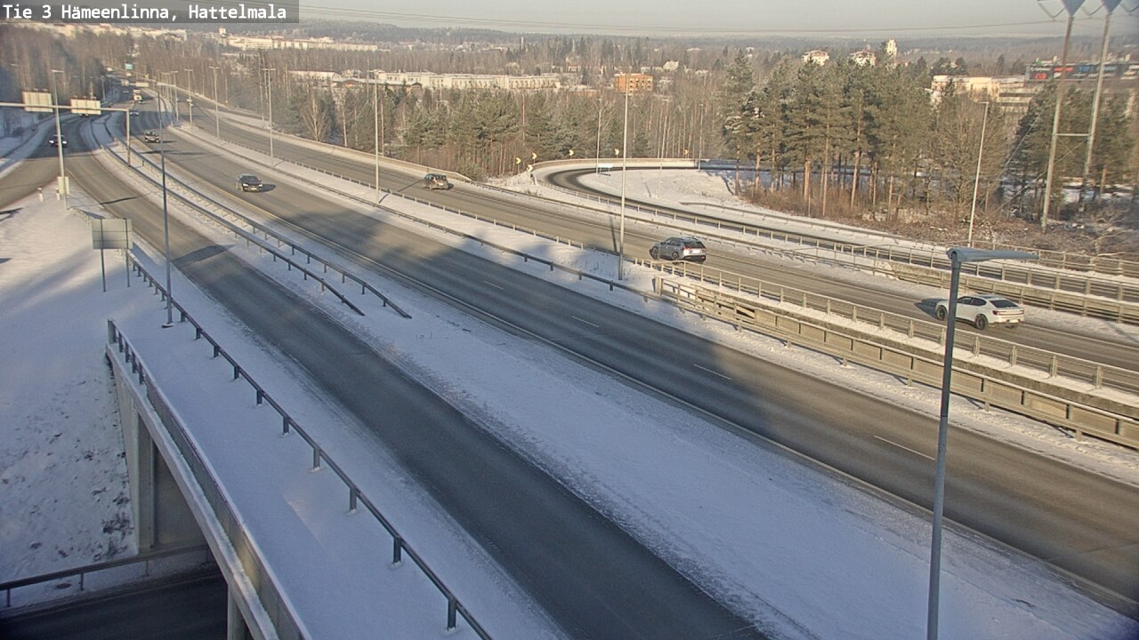 Weather Camera Image Road 3 Hämeenlinna, Hattelmala, Hämeenlinna, Kanta-Häme