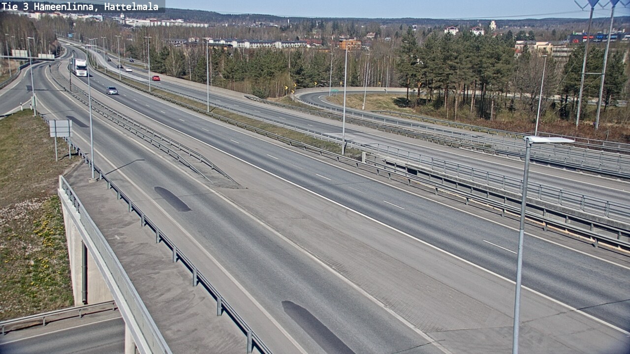 Weather Camera Image Road 3 Hämeenlinna, Hattelmala, Hämeenlinna, Kanta-Häme