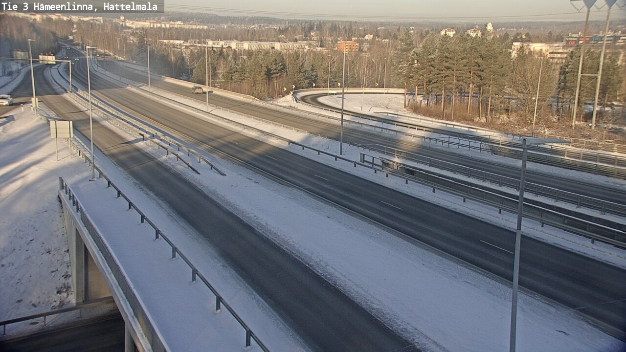 Weather Camera Image Road 3 Hämeenlinna, Hattelmala, Hämeenlinna, Kanta-Häme