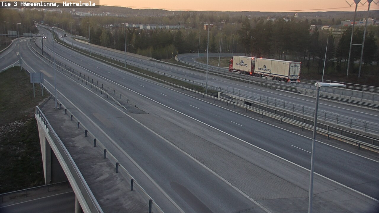 Weather Camera Image Road 3 Hämeenlinna, Hattelmala, Hämeenlinna, Kanta-Häme