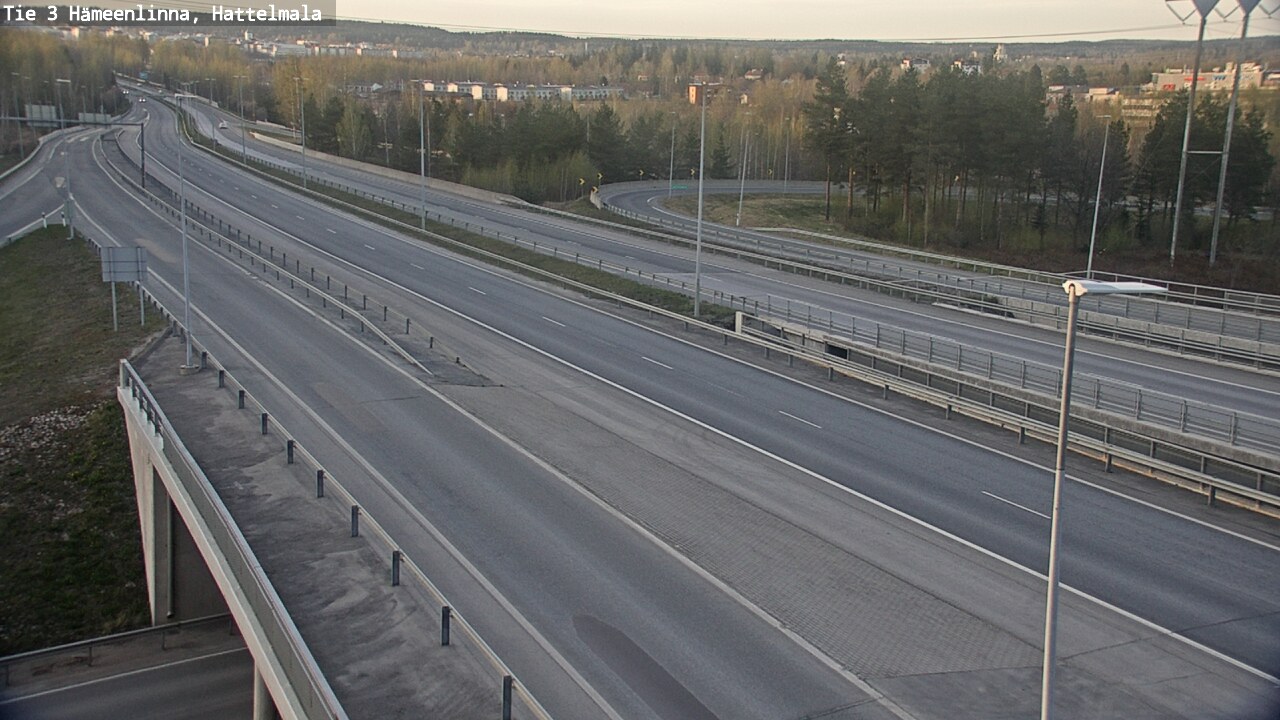 Weather Camera Image Road 3 Hämeenlinna, Hattelmala, Hämeenlinna, Kanta-Häme