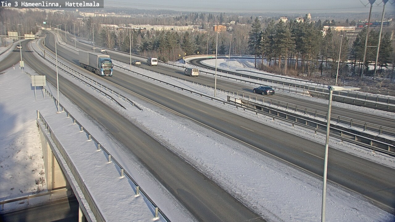 Weather Camera Image Road 3 Hämeenlinna, Hattelmala, Hämeenlinna, Kanta-Häme