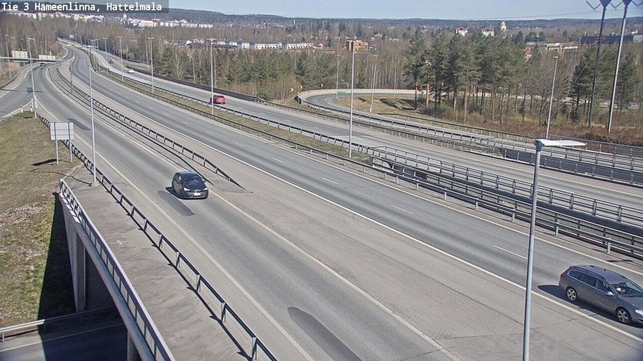 Weather Camera Image Road 3 Hämeenlinna, Hattelmala, Hämeenlinna, Kanta-Häme