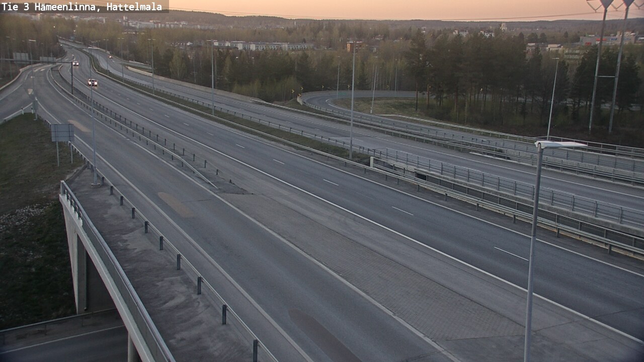 Weather Camera Image Road 3 Hämeenlinna, Hattelmala, Hämeenlinna, Kanta-Häme