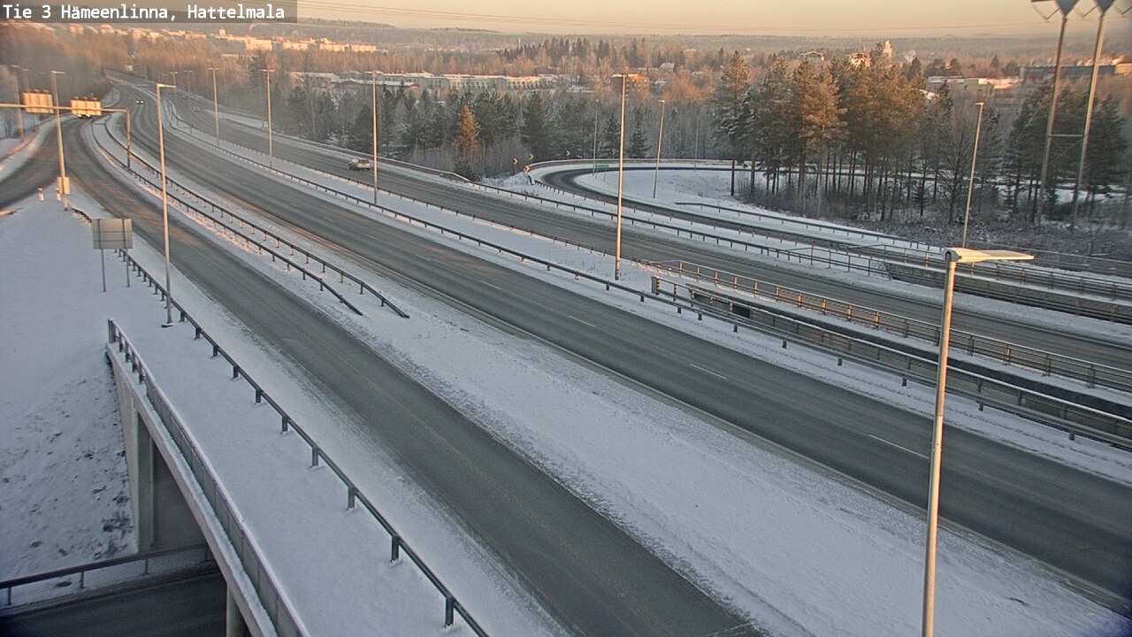 Weather Camera Image Road 3 Hämeenlinna, Hattelmala, Hämeenlinna, Kanta-Häme