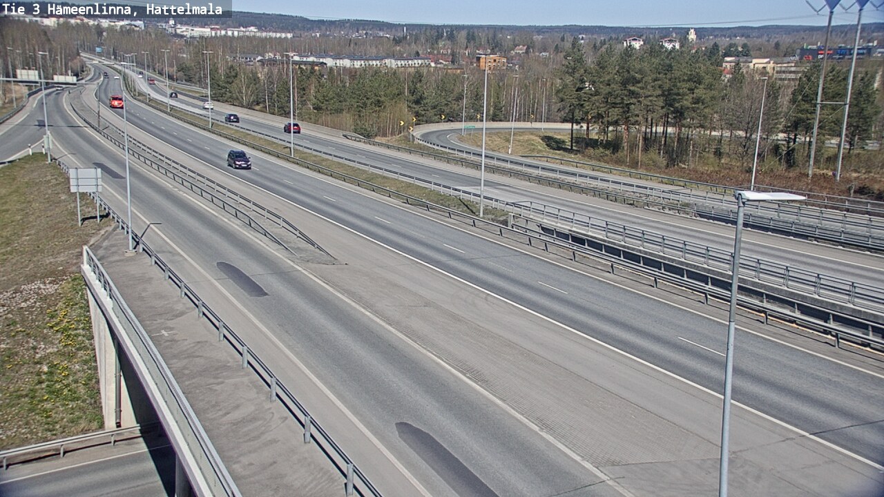 Weather Camera Image Road 3 Hämeenlinna, Hattelmala, Hämeenlinna, Kanta-Häme