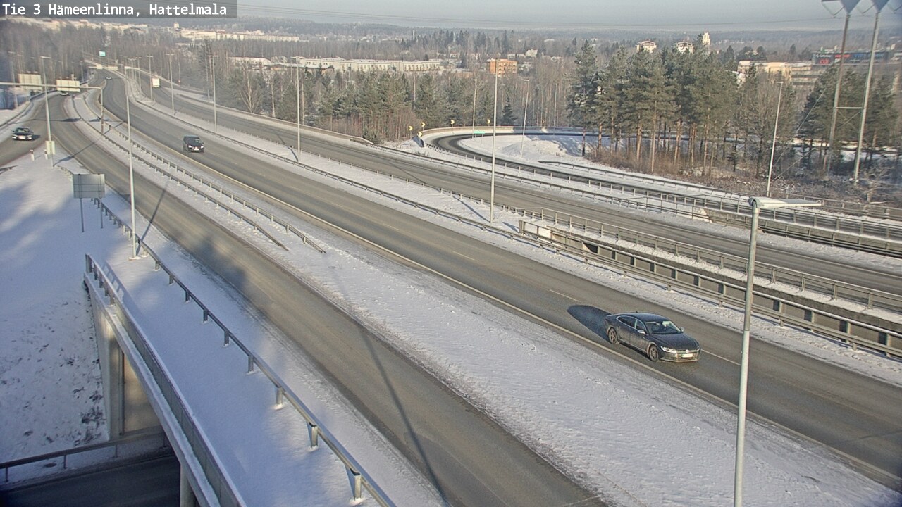 Weather Camera Image Road 3 Hämeenlinna, Hattelmala, Hämeenlinna, Kanta-Häme