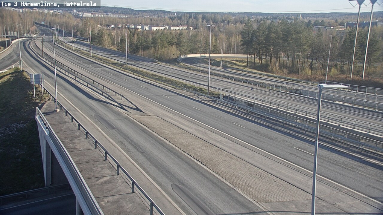 Weather Camera Image Road 3 Hämeenlinna, Hattelmala, Hämeenlinna, Kanta-Häme