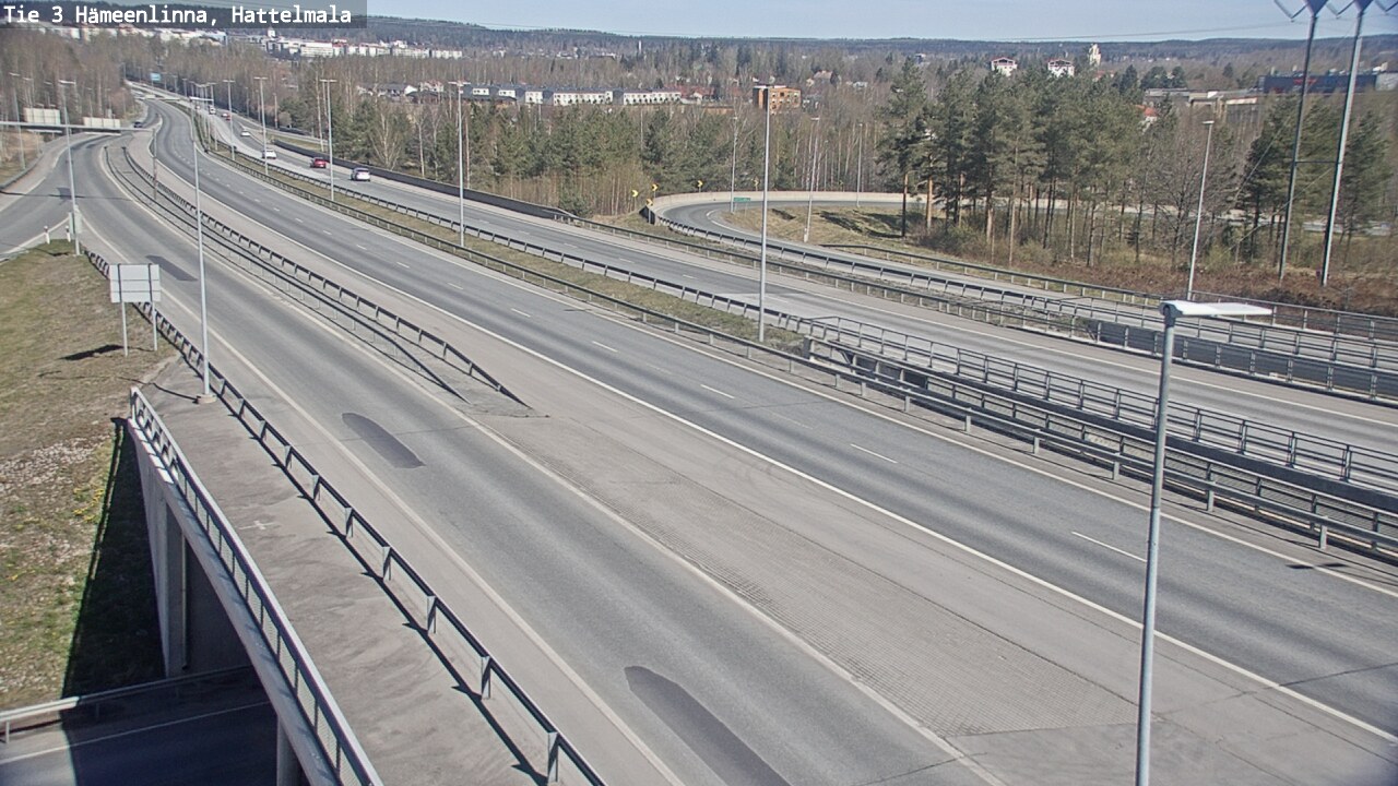 Weather Camera Image Road 3 Hämeenlinna, Hattelmala, Hämeenlinna, Kanta-Häme