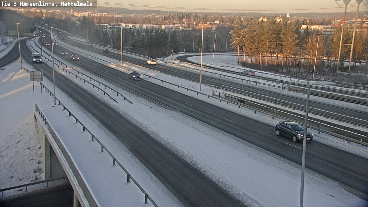 Weather Camera Image Road 3 Hämeenlinna, Hattelmala, Hämeenlinna, Kanta-Häme