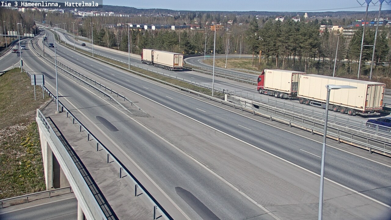 Weather Camera Image Road 3 Hämeenlinna, Hattelmala, Hämeenlinna, Kanta-Häme