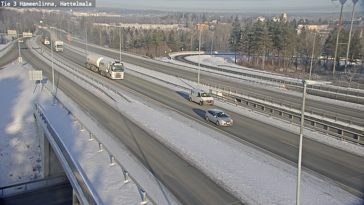 Weather Camera Image Road 3 Hämeenlinna, Hattelmala, Hämeenlinna, Kanta-Häme