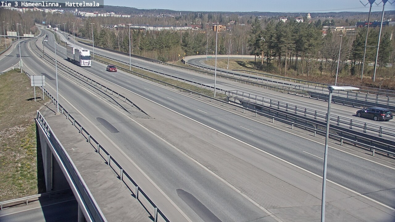 Weather Camera Image Road 3 Hämeenlinna, Hattelmala, Hämeenlinna, Kanta-Häme