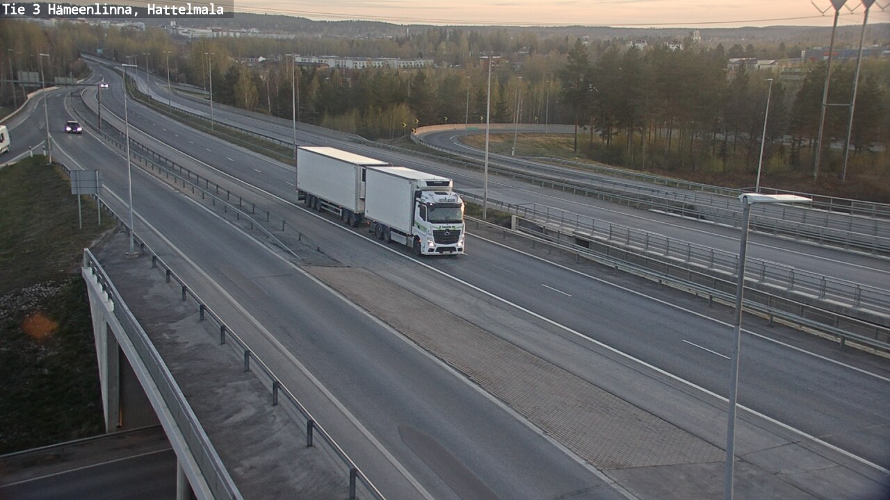 Weather Camera Image Väg 3 Tavastehus, Hattelmala, Hämeenlinna, Kanta-Häme